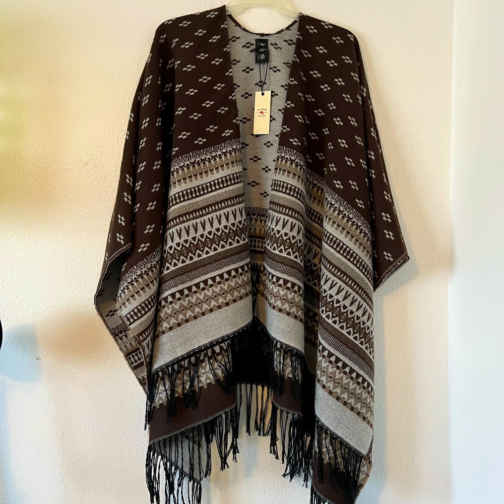 Idyllwind Miranda Lambert Western Poncho Cape Wrap One Size